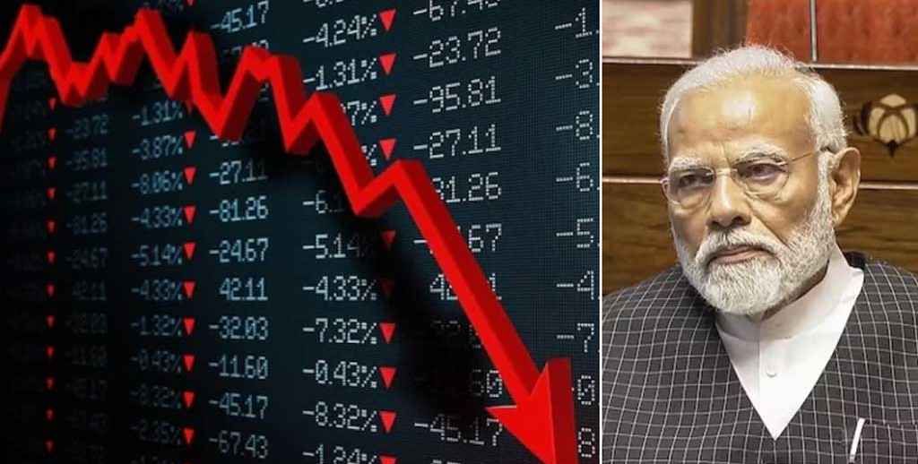 ভারতের শেয়ারবাজারে বড় ধস, গায়েব ১০ লাখ কোটি রুপি