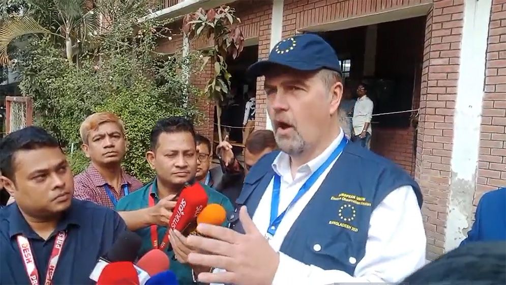 বাংলাদেশের গণতন্ত্রের জন্য আজ বিশেষ দিন: ইইউ পর্যবেক্ষক প্রধান